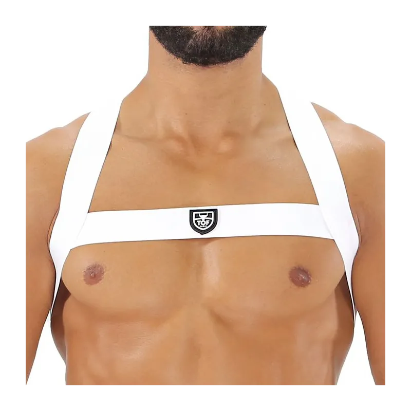 TOF Paris Harnais élastique Fetish X Blanc